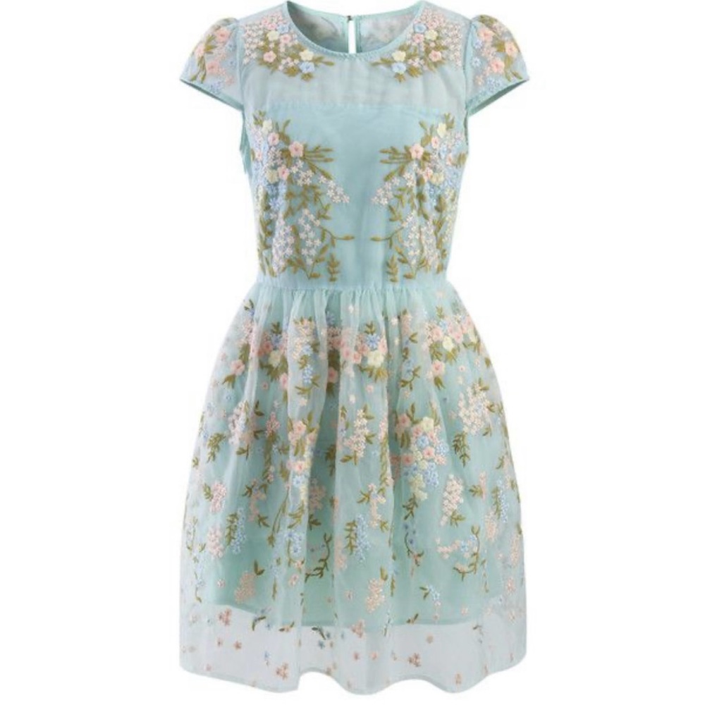 Chicwish organza floral dress size small